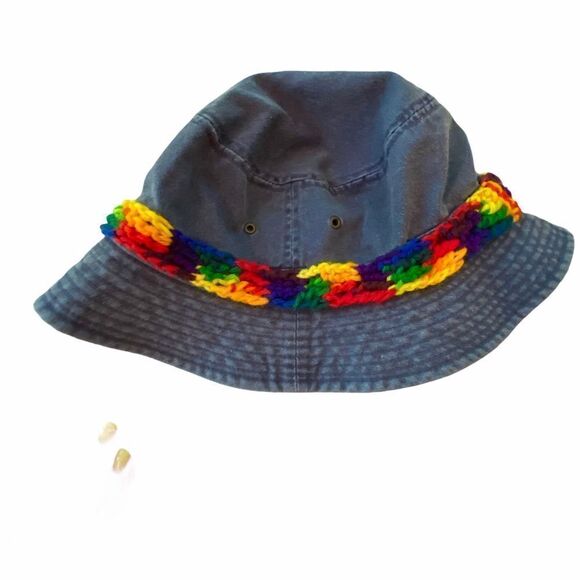 Dorfman Pacific Bucket Hat Rainbow Pride Band S/M - Picture 2 of 4
